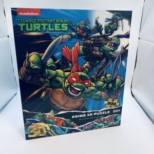 Prime 3D Puzzle Teenage Mutant Ninja Turtles 500 Piece 24"×18" NEW IN BOX